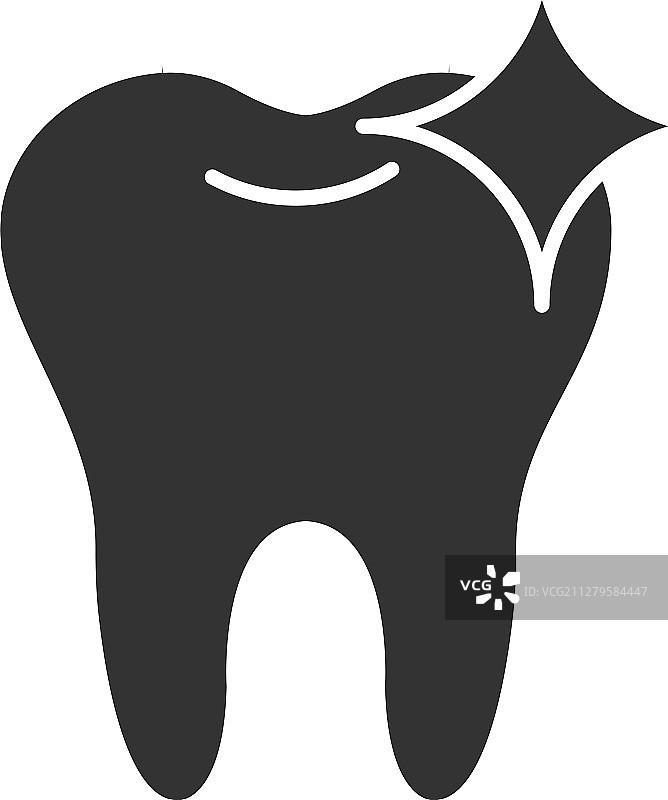 健康闪亮牙齿标志图片素材