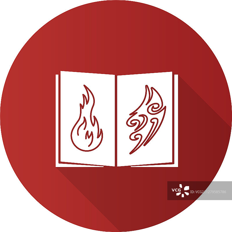 扁平长阴影纹身图案目录设计图片素材