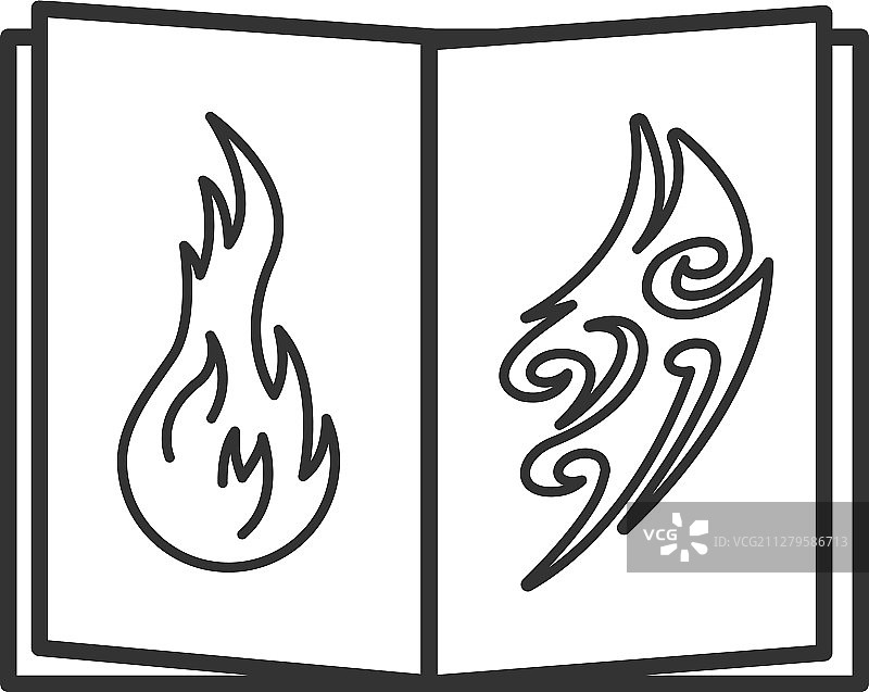 纹身图像目录线性图标图片素材