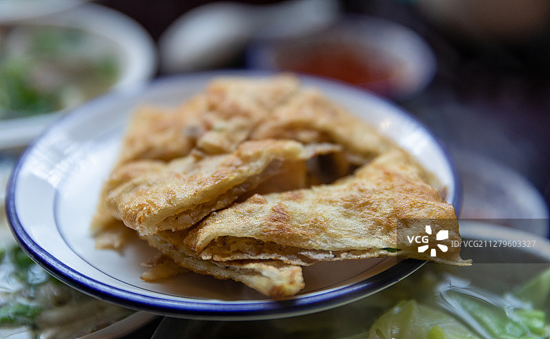 四川省乐山市特色糖饼图片素材