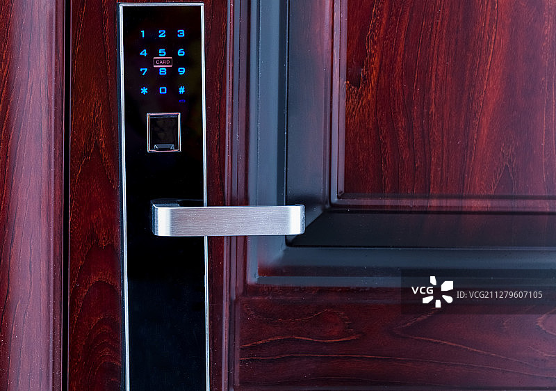 电子指纹密码锁图片素材
