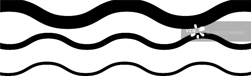 随机波浪锯齿线抽象艺术纹理图片素材