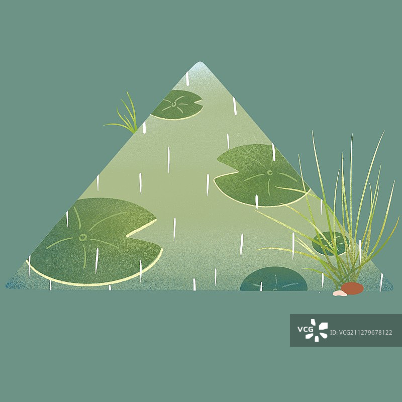 谷雨-浮萍生长图片素材