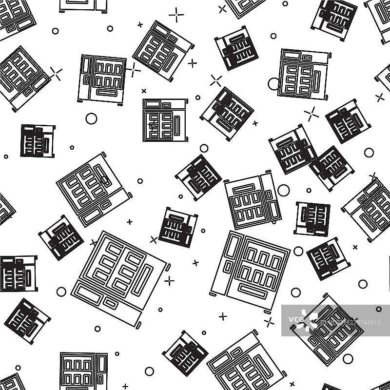 黑色线条自动售货机食品和饮料图片素材