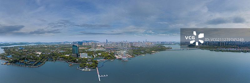 无锡蠡湖景观带城际线图片素材
