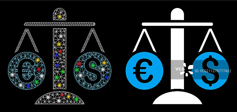 发光网格货币秤图标图片素材