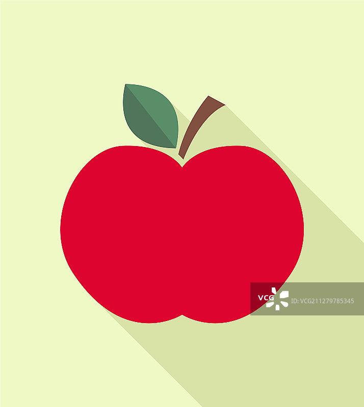 红色苹果图标健康食品设计图片素材