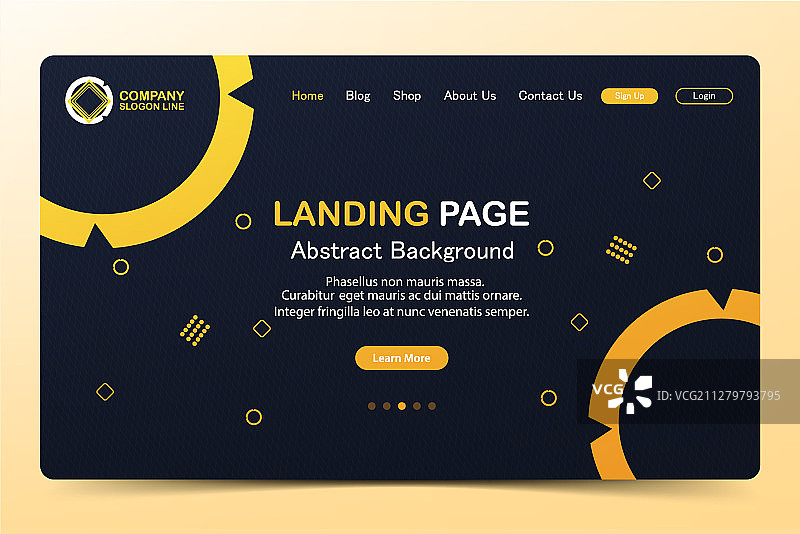 漂亮的着陆页抽象背景网站图片素材