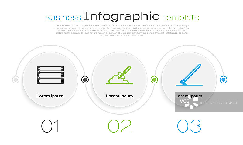 木箱、园艺铲和铁锹宣传单图片素材