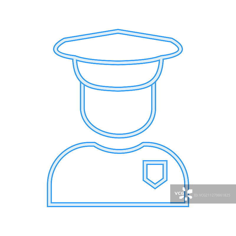 保安线条图标图片素材