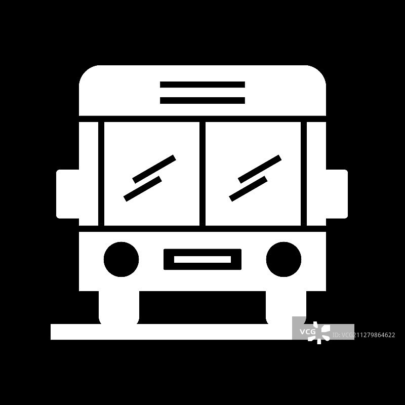 美丽的校车标志图标图片素材