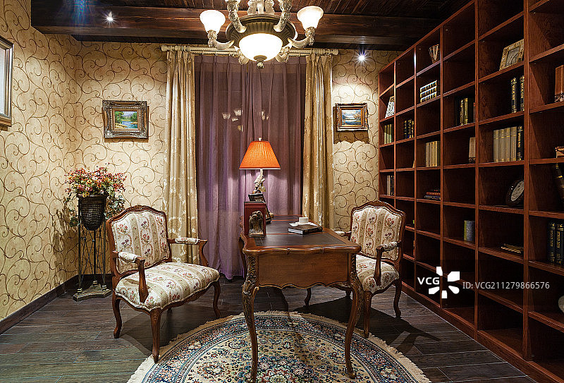 样板房书房图片素材