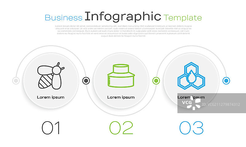 蜜蜂线条图案、戴防护帽的养蜂人图片素材