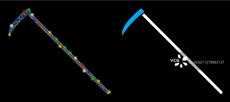 有闪光点的闪光网钢丝架图片素材