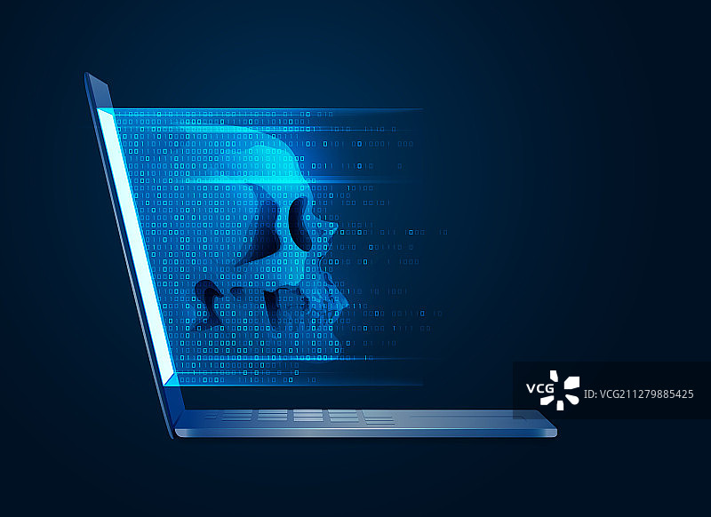 黑色背景上的发光图表特写图片素材