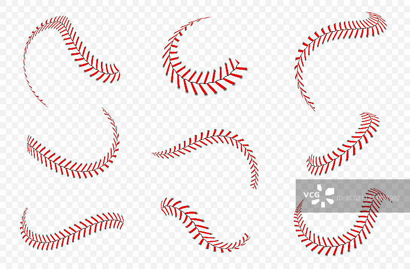 棒球缝线图案合集图片素材