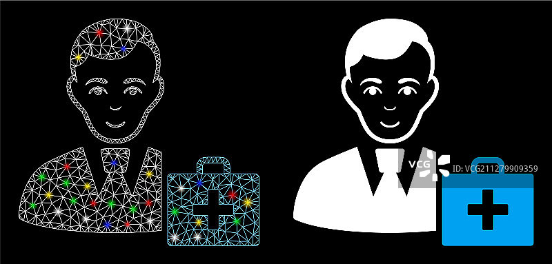 光斑网格网络急救管理图标图片素材