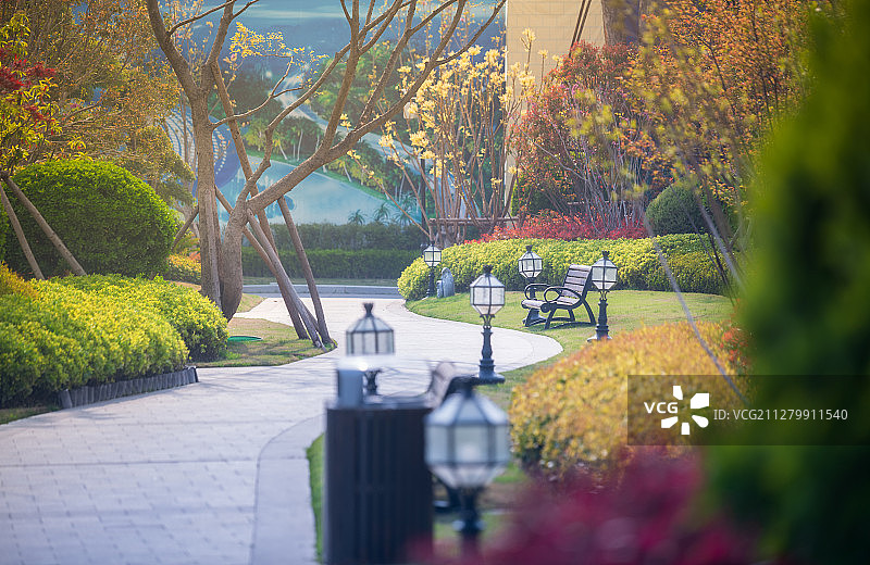 公园长椅图片素材