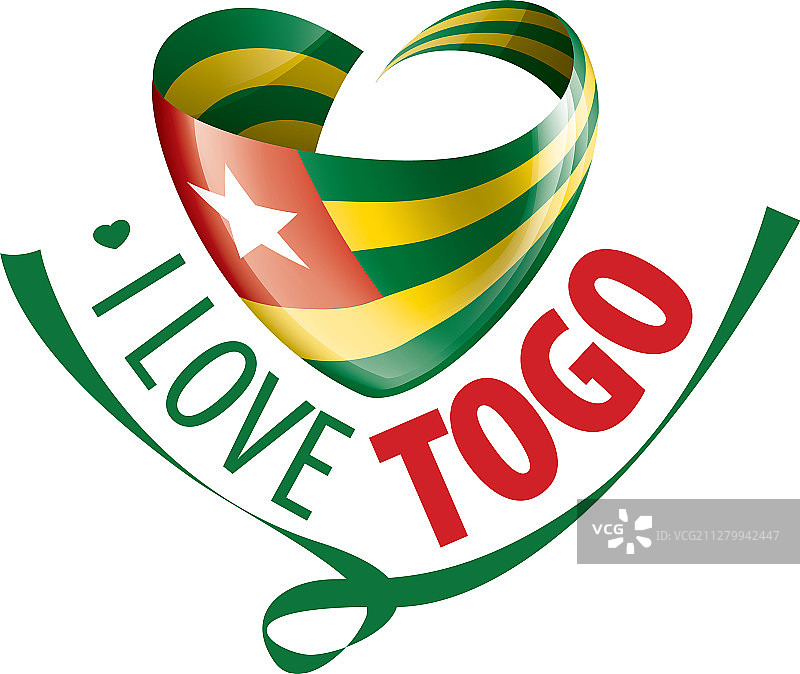 多哥国旗及文字图片素材