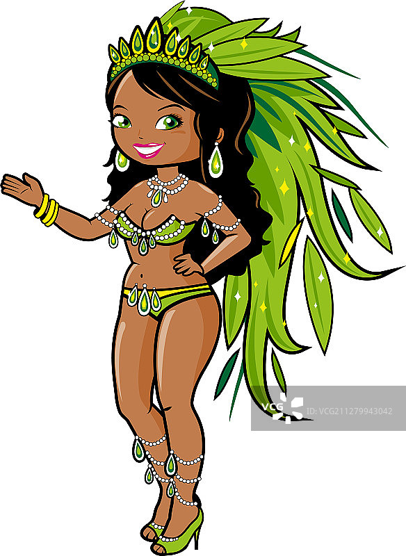 异域狂欢节舞者女性图片素材