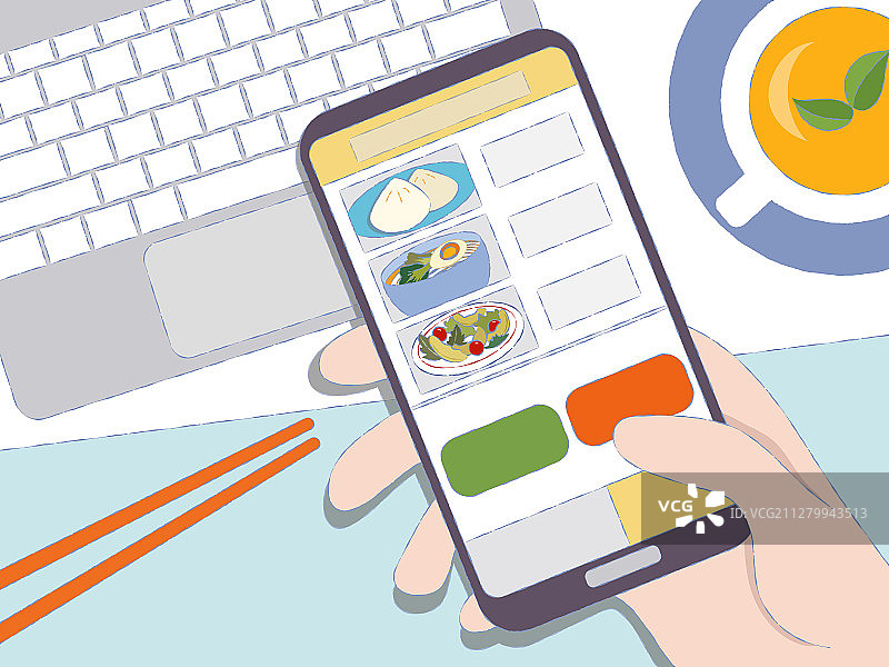 手机点外卖图片素材