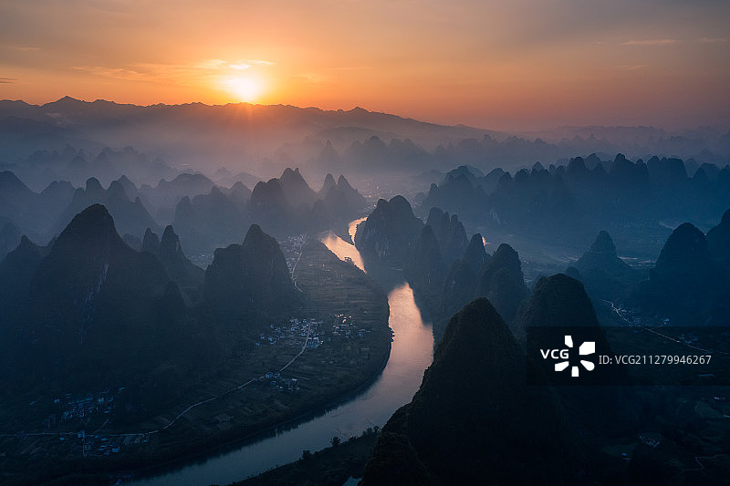 广西桂林山水风光图片素材