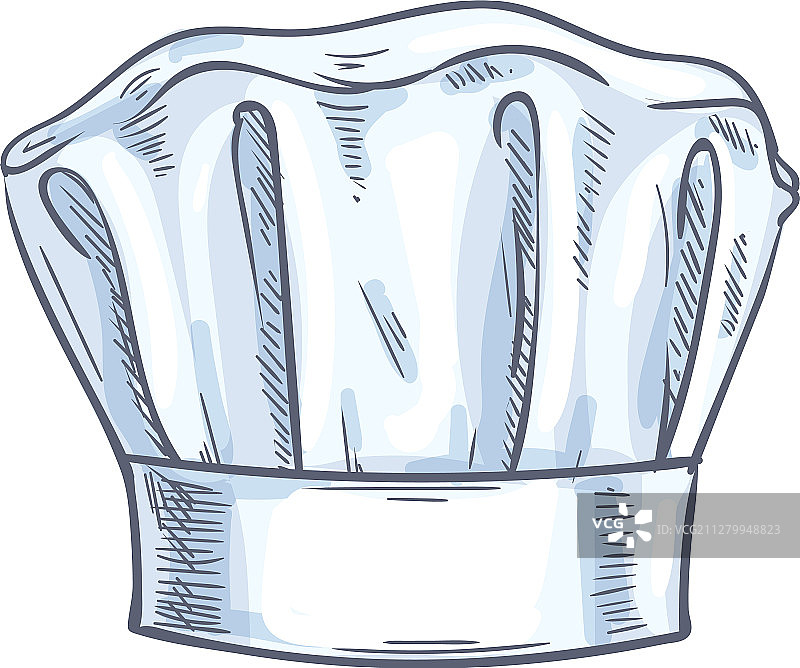 厨师帽手绘草图图片素材