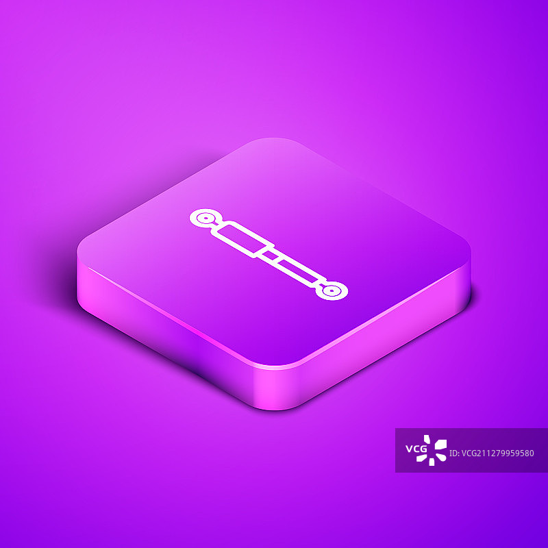 2.5D线条减震器图标图片素材