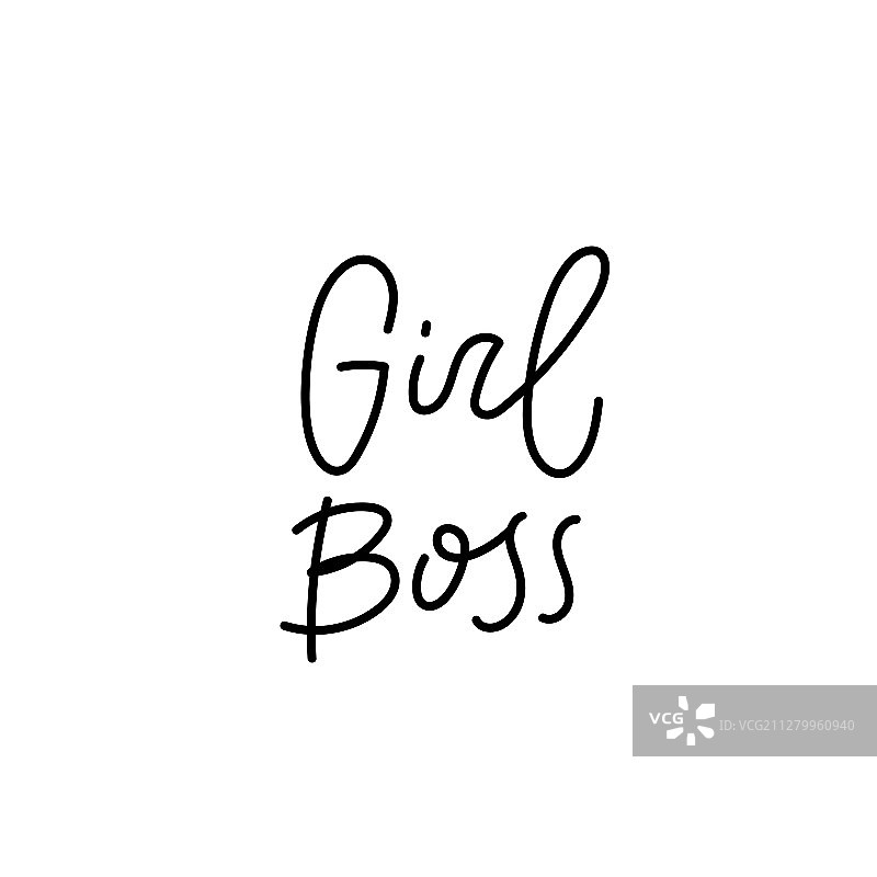 女老板女权主义书法引言图片素材
