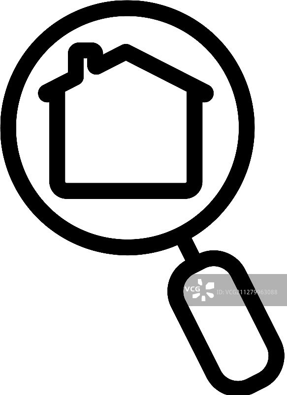 搜索房地产图标图片素材