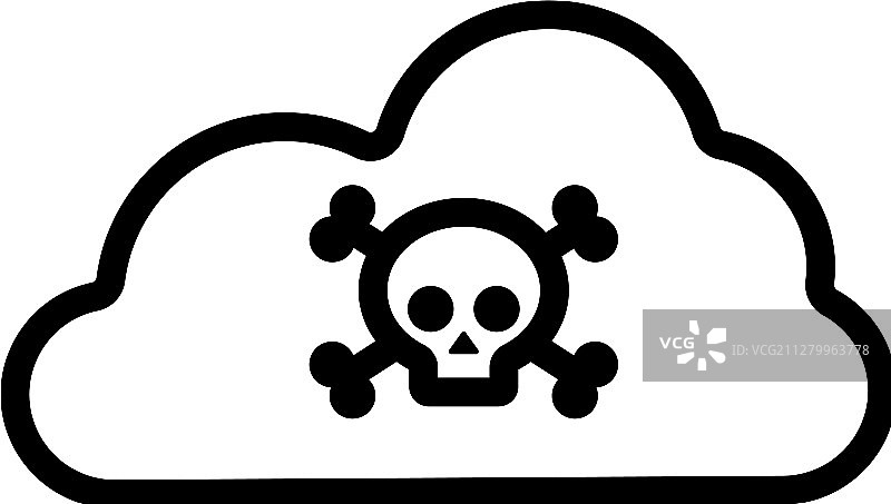 有毒物质轮廓图标图片素材