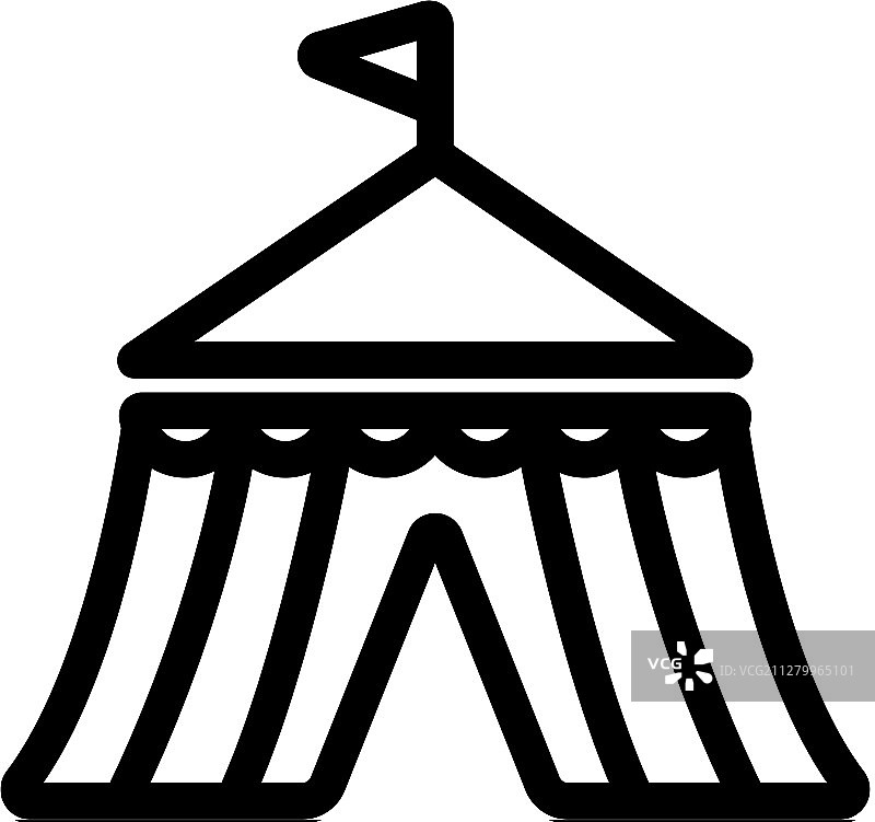 马戏团帐篷图标图片素材