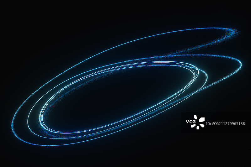 虚拟流动飞舞的粒子 3D渲染图片素材