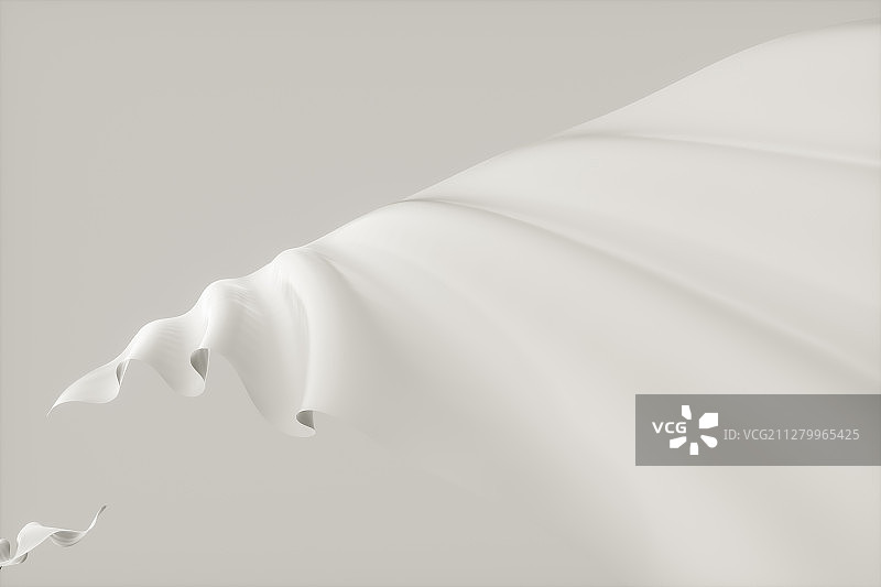 白色布料纹理背景 三维渲染图片素材