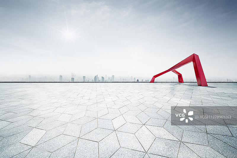 上海城市风光道路平台图片素材