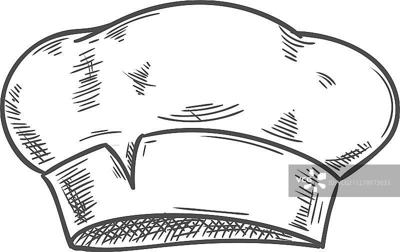 厨师帽手绘草图图片素材