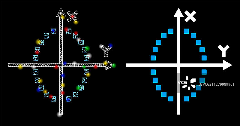 带光斑的网状骨架椭圆图图标图片素材