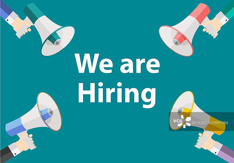 招聘设计概念：HR求职图片素材