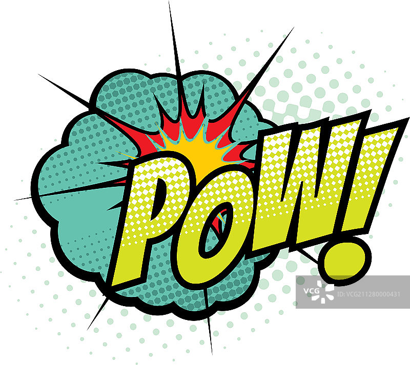 卡通漫画书音效爆炸气泡图片素材