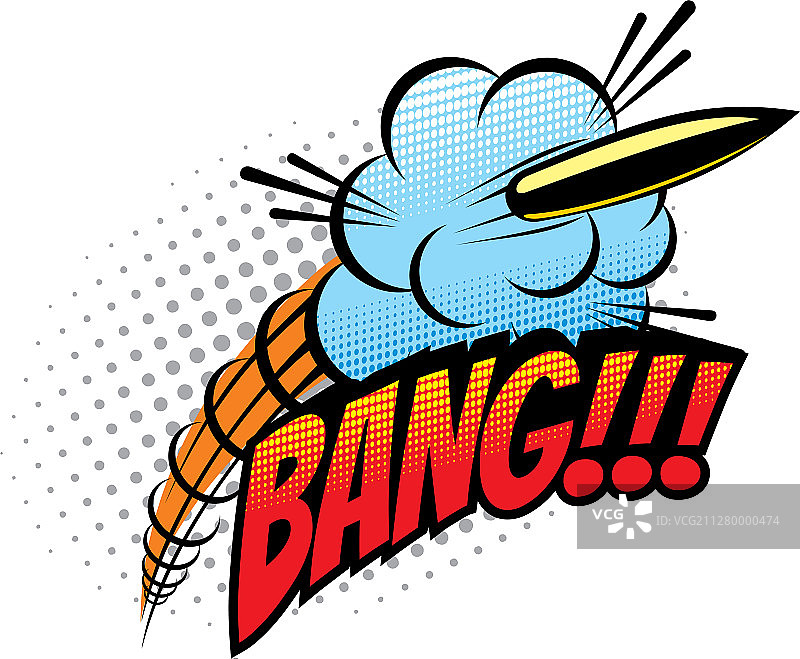 爆炸声音卡通漫画书图片素材