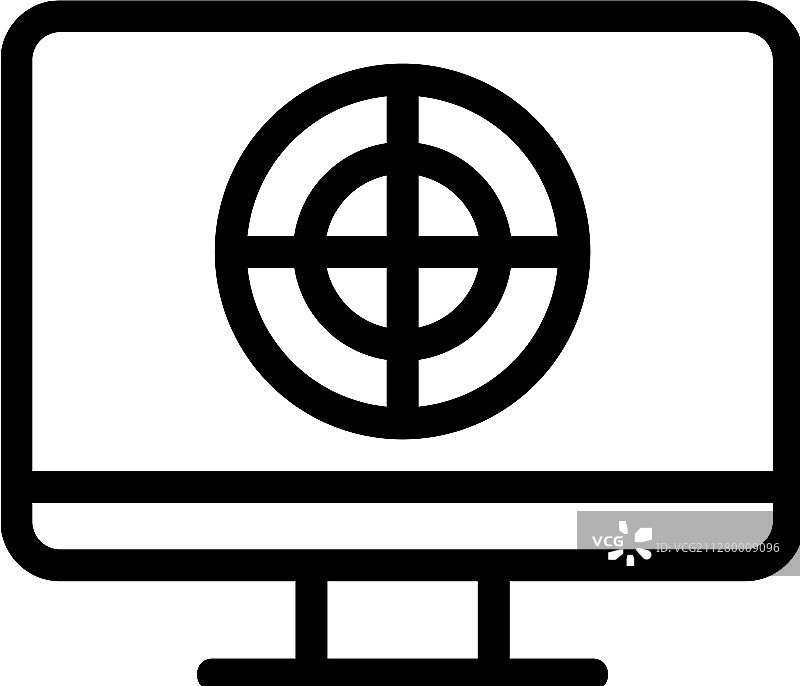 电视中的目标图标图片素材