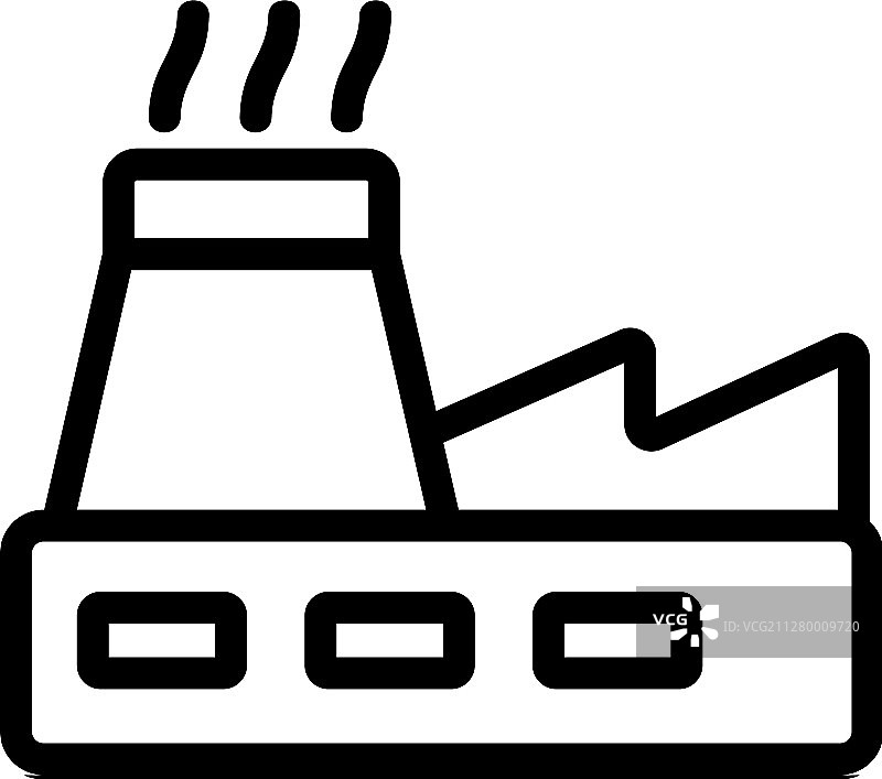 冶金学家工厂图标轮廓图片素材