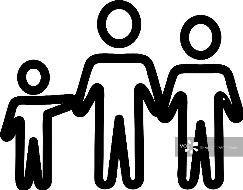 隔离的保护家庭图标图片素材