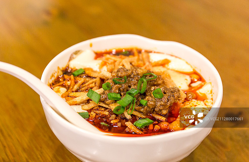 四川小吃麻辣豆花图片素材
