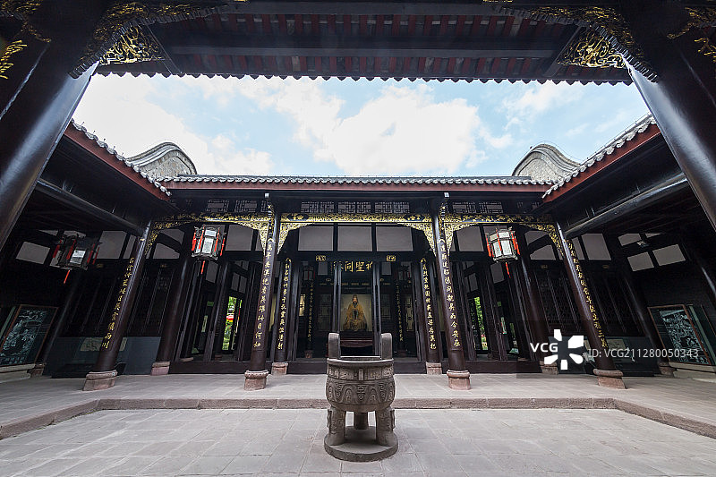 成都武侯祠汉昭烈庙惠陵图片素材