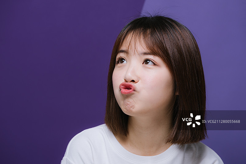 亚洲年轻女孩肖像图片素材