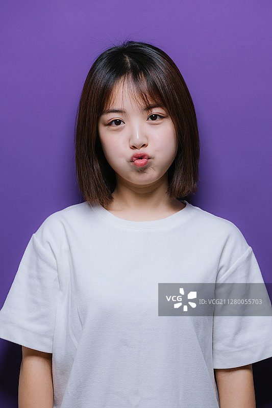 亚洲年轻女孩肖像图片素材