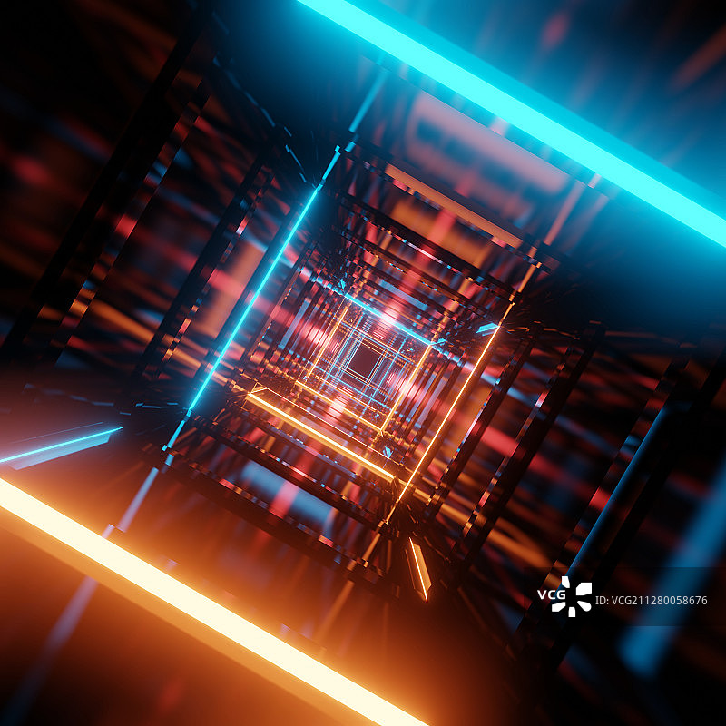 带有科技感的赛博朋克风背景素材图片素材