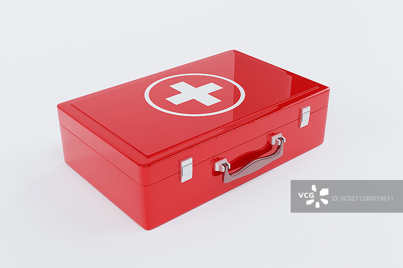 白底背景下的医疗急救箱素材图片素材