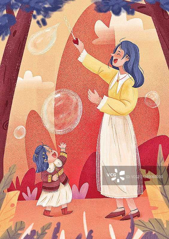 吹泡泡图片素材